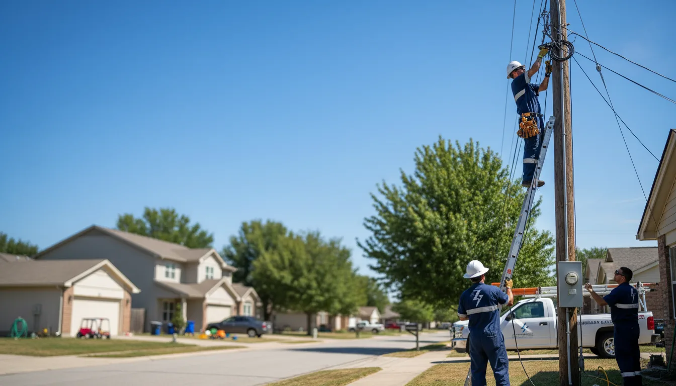 Residential electrician providing installation services in Bassett, AR